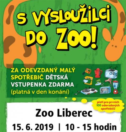 Přijďte v sobotu do ZOO Liberec se starým spotřebičem, získáte dětskou vstupenku