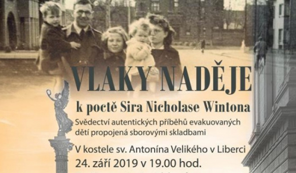 Liberecký koncert Vlaky naděje připomene záchranu Wintonových dětí