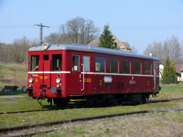 Po muzejní železnici vozí cestující Hurvínek i Orchestrion