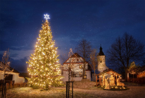 Skupina ČEZ pomohla na severu Čech rozsvítit vánoční stromy v padesáti obcích   